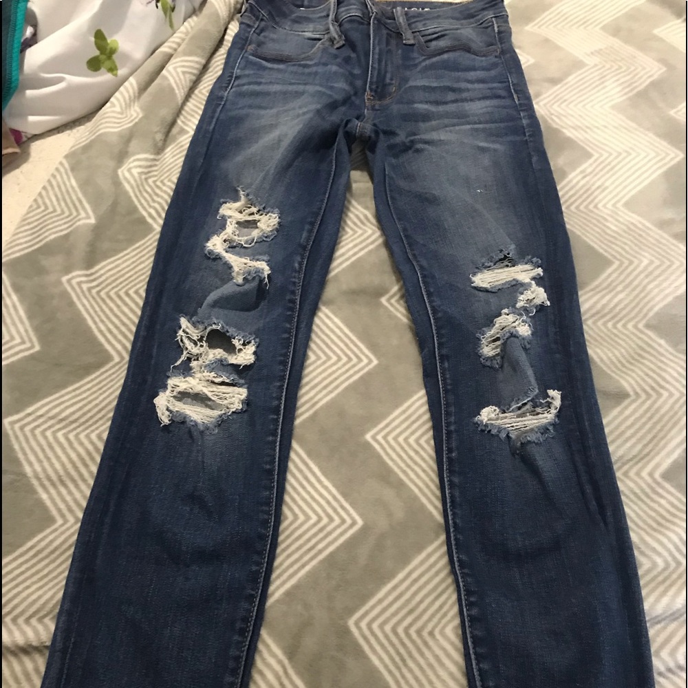 American Eagle Distressed Jeans.